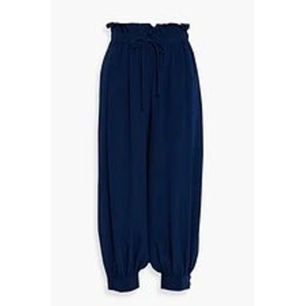 Stella McCartney Lauryn silk pants blue NWT XS